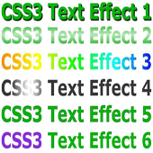 Объемный текст на CSS